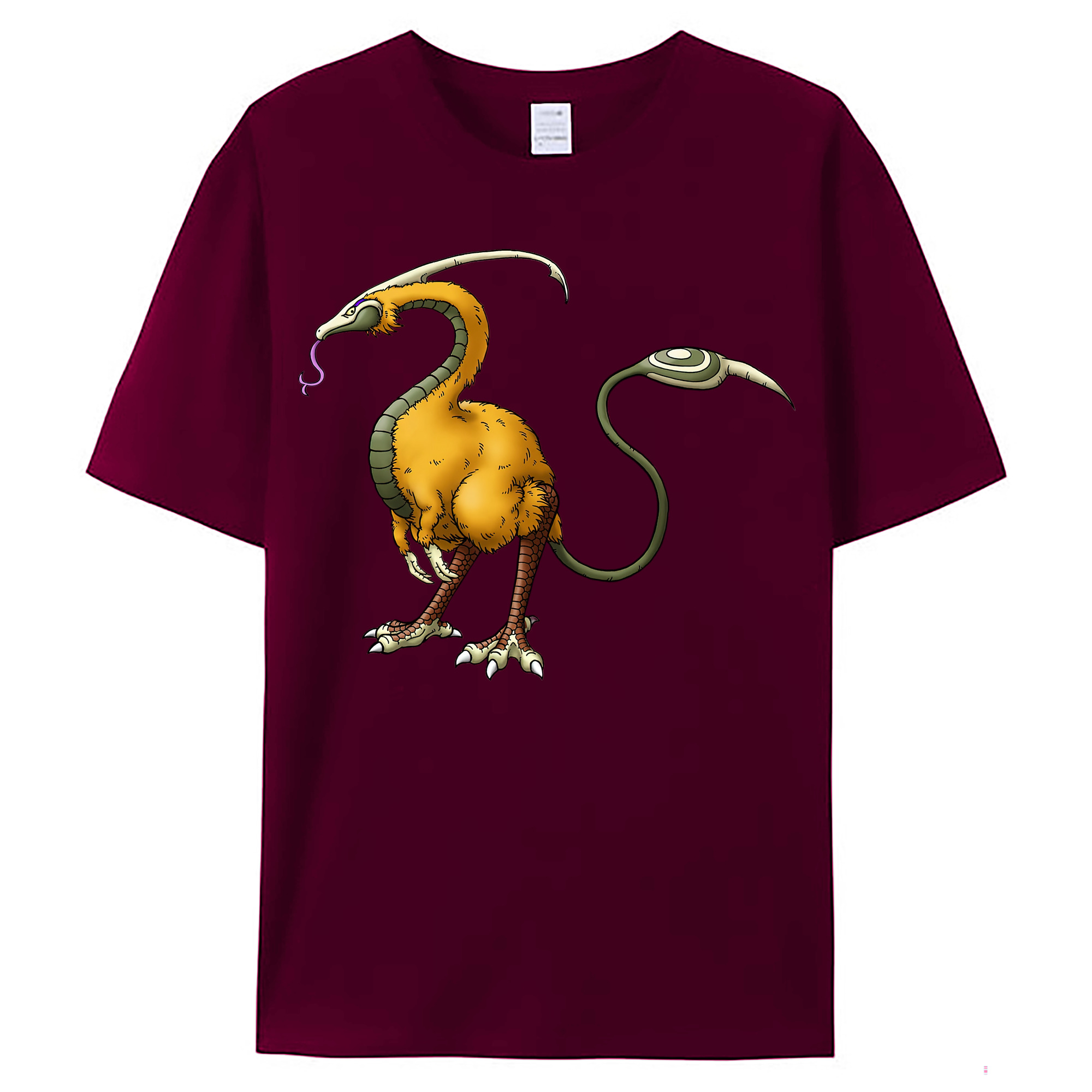 （画像用） ドラゴンクエスト Doragon Kuesuto Dragon Quest レディースカジュアルプリントTシャツ（綿100％）
